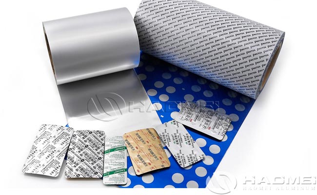 papel de aluminio para envases de medicamentos